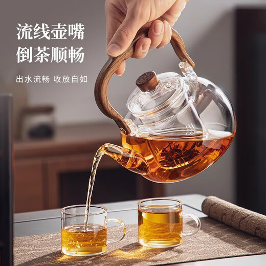 MGXEK Germany glass teapot 2025 new kettle tea household lifting kettle around the furnace high temperature resistant electric ceramics Muhe lifting kettle 1000ml