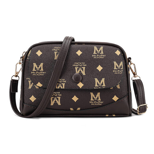 Kuqi Kangaroo (KUQIDAISHU) Shiling bolso de cuero bolso cruzado bolso de concha de alta calidad bolso de mujer de mediana edad moderno y exquisito nicho práctico bolso de hombro para madre letras grandes