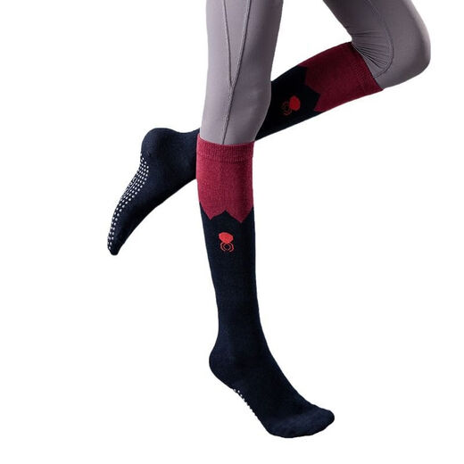 Xiaoyu Gaga Sports Yoga Socks Long-Tube Over-the-Knee Professional Anti-Slip Women's Autumn and Winter Five-Finger Medium-High Thigh Indoor Pilates Special Pink