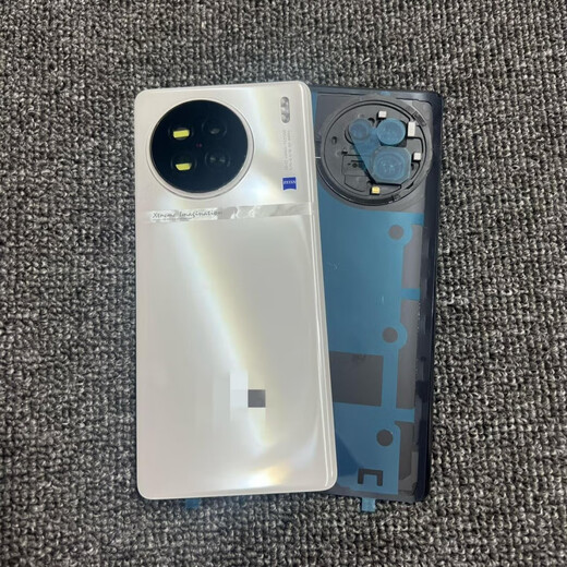 LZQLY is suitable for vivoX90 original back cover x90 pure original disassembled glass back cover back shell body accessories X90/X90S white with frame