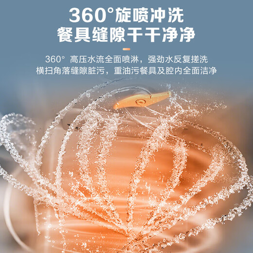 Midea dishwasher household small desktop dishwasher double-layer bowl basket hot air drying kitchen table installation-free dishwasher 4 sets capacity M10 Max first-class water efficiency M10max