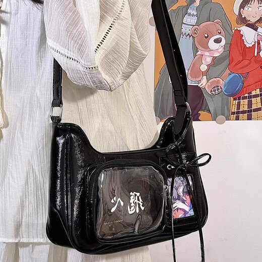 韫舜痛包小众设计感小食量单肩斜挎女包 小食量单肩斜挎痛包【银色】 30*20*10cm