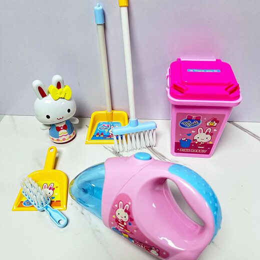 Cheng Liu children's toy girl simulation house cleaning home hygiene cleaning tool set portable handheld vacuum cleaner RC21005 vacuum cleaner cleaning set, free battery