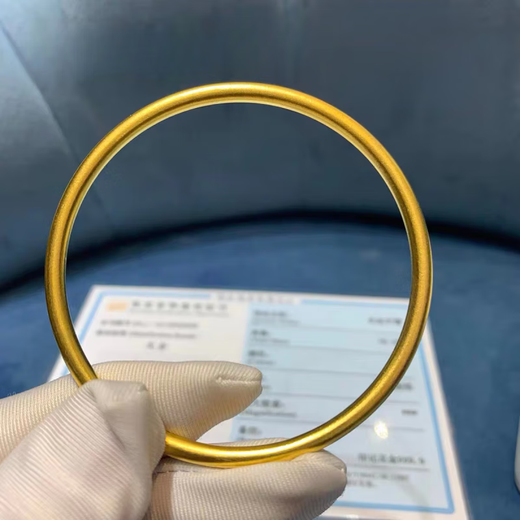 Laohuangxiang gold silver-wrapped bracelet for women, ancient method inheritance gold 9999 pure gold ring gold bracelet solid unchanged 5mm 57 ring mouth