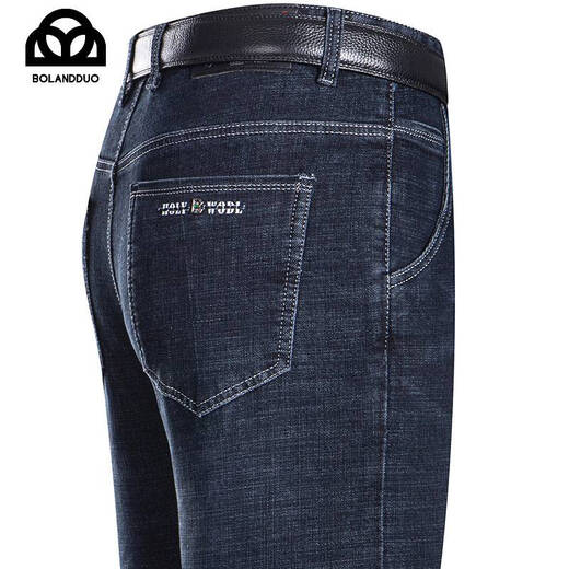 Jeep Spirit Jeep Frühling und Sommer dünne Baumwolljeans Männer mittleren Alters Gerade großer Großgröße lässiger lockerer Vater atmungsaktiv 3891 Zhonglan dünner Stil 40 [3 Fuß 1]