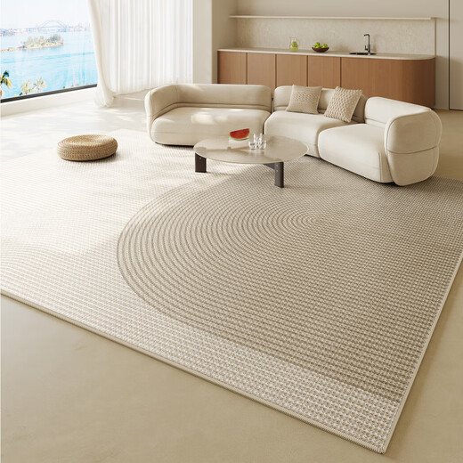 萝大搬（LUODABAN）客厅地毯新款凉席地垫夏季冰丝轻奢感房间榻榻米免洗可擦 宜沐-15780 200cm*300cm [推荐款]