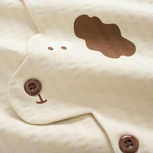 Princess Mark Spring and Autumn Couple Pajamas 2025 Super Hot Cartoon Puppy Long Sleeve Long Pants Boys and Girls Pure Cotton Home Clothing HZ2912-Puppy Shape Couple Women's XL