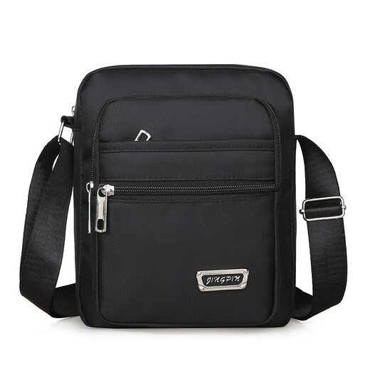 Juanjuan Casual Crossbody Bag Herrenbeutel Casual Umhängetasche Oxford Stoff kleiner Rucksack Herrenbeutel Canvas-Tasche Tragbarer Business-Trend [Y3519 verbessertes Modell]+[Six-Pull Black] #2 # #