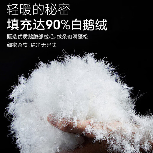 Langsha down pants women's latest 2025 winter outer wear plus velvet thickened slightly flared goose down pants cold-proof and warm cotton pants black cold-resistant goose down pants L Recommendation 115-130 Jin Jin equals 0.5 kg