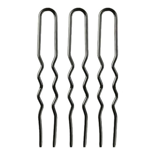 Photo studio black u-shaped clip hair one-word clip pin thick hairpin ball head fixed u-shaped clip hair accessories headdress u-shaped clip 5cm 100 pieces bag