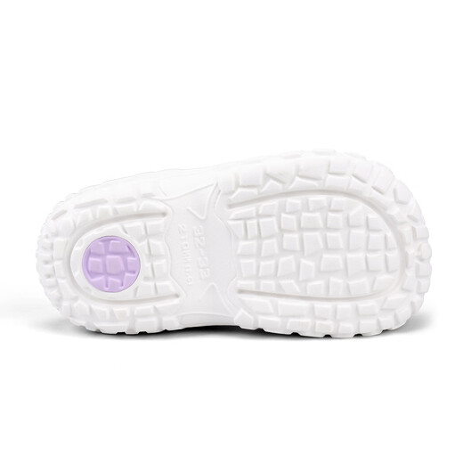 Saturday (St&Sat) children's shoes, children's clogs, new summer girls' sports sandals, boys' beach slippers, white and purple, sizes 35-36 (suitable for feet 22.2cm long)