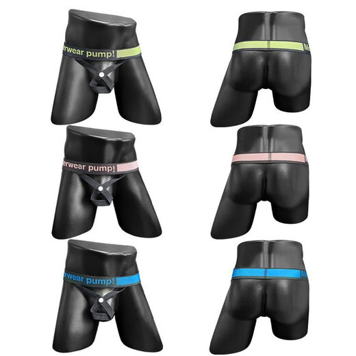 Men's Thong 251 Pure Desire Sexy Men's Underwear Tight Low Waist Up Butt Lift Hollow Free Ring Single Butt Shot One Size Larger