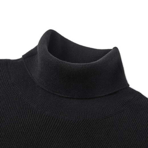 GXG Men's Multicolor Warm Turtleneck Sweater Winter New Style Black L