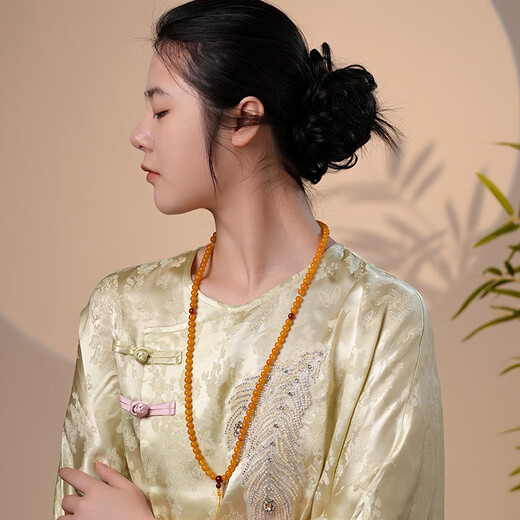 Dara beeswax blood amber bracelet for men and women, multi-circle amber bracelet, men's and women's toy necklace, birthday gift for girlfriend and mother