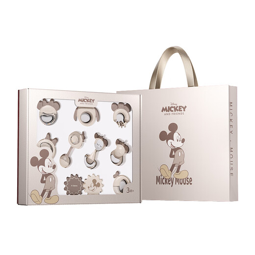 Disney rattle soothing gift box newborn meeting gift baby toy gift box full moon gift Leyou gift box style