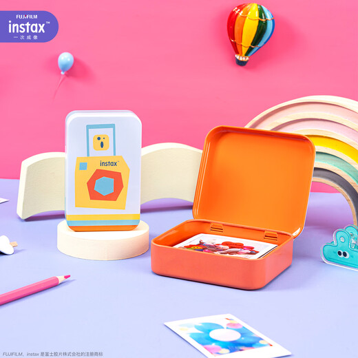 INSTAX Fuji One-Time Imaging Mini Photo Paper Storage Box Kaqu Blue