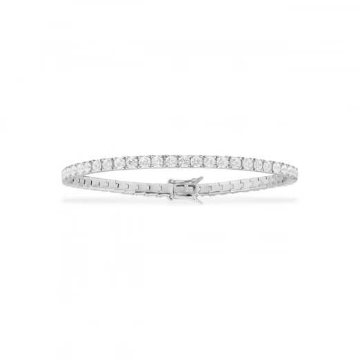 ApmMonaco micro-embellished silver-white bracelet bracelet for girls with a light and luxurious feel 520 Valentine's Day gift silver-white XS code