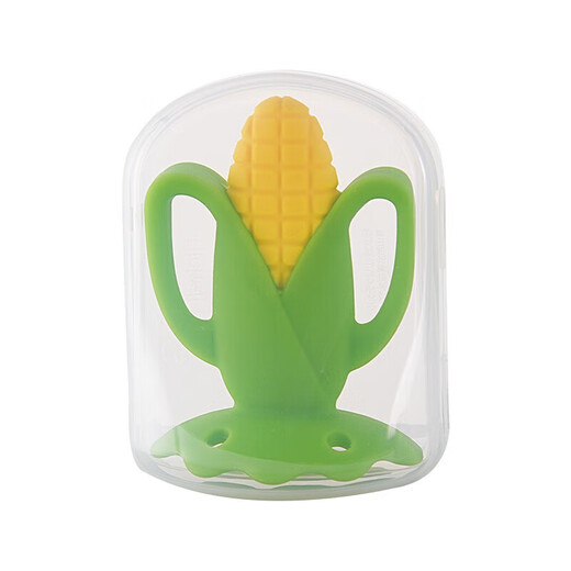 Richell Baby Teether, Baby Teething Silicone Gum Massager, Baby Chewable Toy, Strawberry Shape (Boxed), 3 months and above