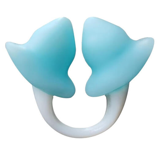 RICH YOUR HOME Swimming Nose Clip Silicone Earplugs Anti-Choking Nasal Congestion Diving Artifact Children's Set Baby Bath Supplies Medium (M) Sky Blue