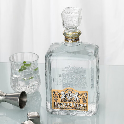 Tsar Gold Bottle Gold Label Vodka 40% 1000ml single bottle Russian original bottle imported large bottle foreign wine blending base wine