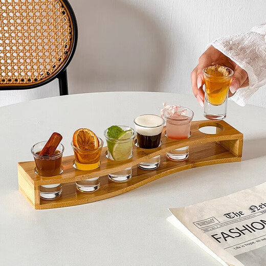 Wilkie bullet cup shot cup white wine cup 30ml small wine glass crystal shot glass white wine wine set 6 pieces 30ml bullet cup