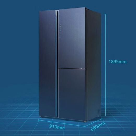 SIEMENS refrigerator with double doors 515 liters, vacuum zero-degree freshness preservation, freshness and thawing chamber, independent cycle, frost-free, intelligent interconnection, first-level energy efficiency, iQ700 series KT92PA658C, with automatic ice maker