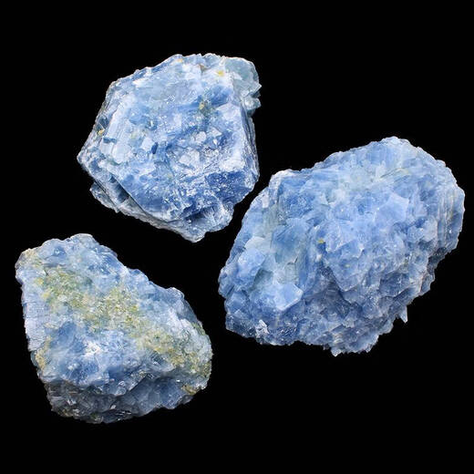 咏幻一物一图天然蓝色晶石原石摆件水晶矿石大块毛料装饰石头 R9712大块蓝晶原石