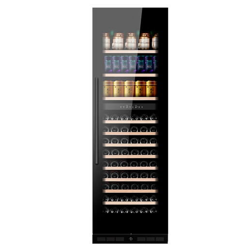 EREMITE 400 depth ultra-thin embedded red wine cabinet constant temperature wine cabinet beverage cabinet tea refrigerator wine storage cabinet sideboard wine cabinet 1.79 meters glass door wine cabinet beverage cabinet 480 deep 325L