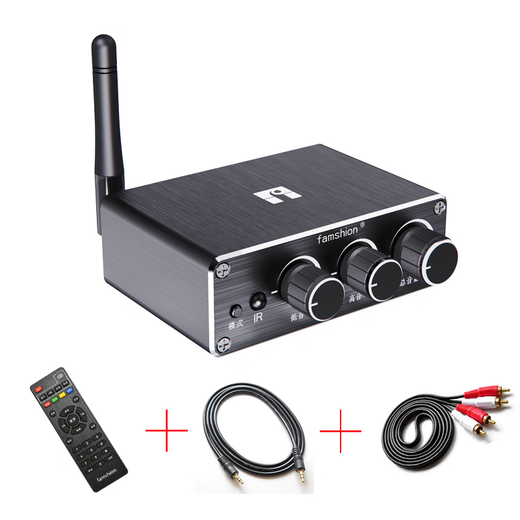 Fansheng FAMSHION lossless Bluetooth receiver player adapter 5.2 player U disk microphone amplifier audio speaker conversion standard + one to one + two to two lines