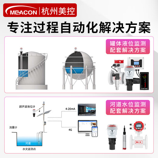 Ultrasonic liquid level meter controller American control mik-dp-zp-mp transmitter material level water level meter American instrument fire water tank measurement input liquid level meter