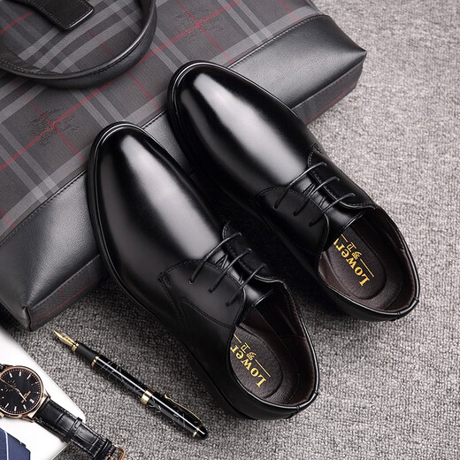 SPIDER KING code cassé affaires chaussures en cuir formelles pour hommes hauteur intérieure augmentant les chaussures pour hommes été jeunesse style coréen britannique noir bout rond chaussures décontractées 9928 noir 38