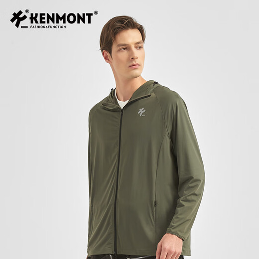 
Kenmont Kamon outdoor casual light and light sun protection clothes for men in summer 2025 new UV skin coat KM-6187/Black M 170/92A