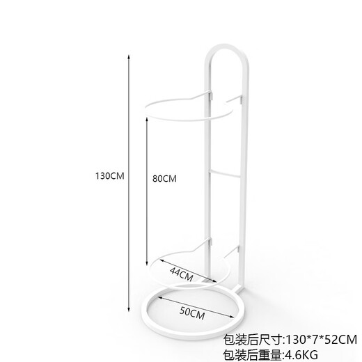 惠利得壁挂瑜伽球架健身房专用置球架健身球瑜伽球摆放架置物架收纳 白色（可存放2个）（适合55-756