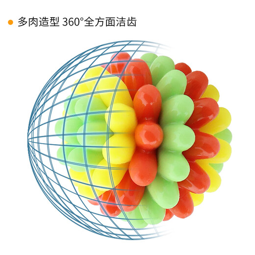 Mikuang German quality dog toy ball pet molar chew toy bite-resistant dog amusement tool to relieve boredom and train dogs color blue