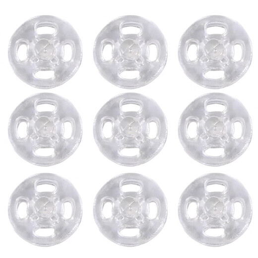 Hidden buttons, anti-glare, transparent buttons for shirts, mother-in-law buttons, invisible buttons for women's shirts, snap buttons for children's clothes, transparent, diameter 10mm, 20 pcs