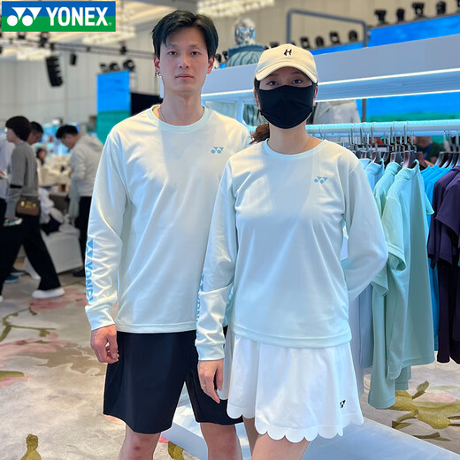 尤尼克斯（YONEX）羽毛球服运动服长袖卫衣单件上衣 L  男款-1153225BCR-黑 