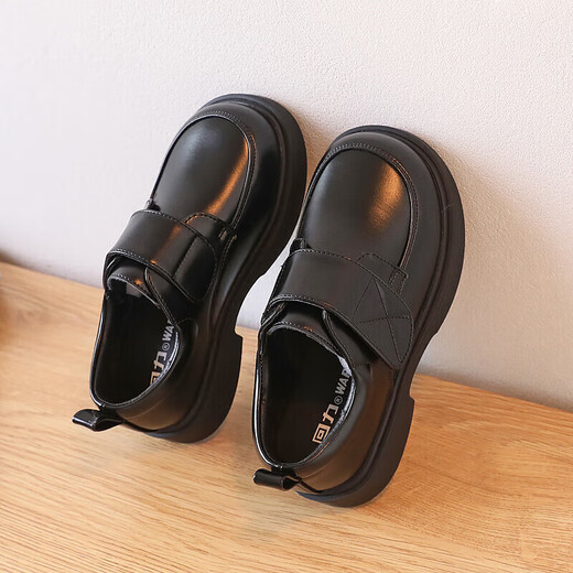 Warrior Children's Day Shoes Black Small Leather Shoes Campus Performance Mary Jane Shoes WPD(WZ)-0218 Black 31