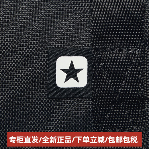 匡威（Converse）运动休闲聚酯纤维书包背包双肩包常规男女同款情侣款黑色 OS