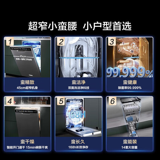 Haier Xiaoman waist dishwasher