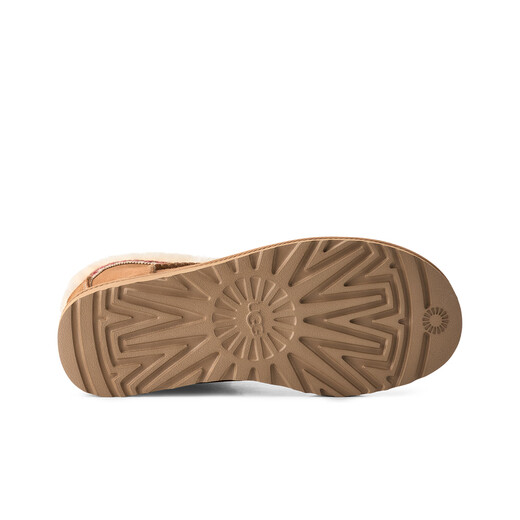 UGG autumn new women's fashionable, comfortable and warm solid color flat-bottomed round-toe short casual snow boots 1174517 CHE | Maroon 37