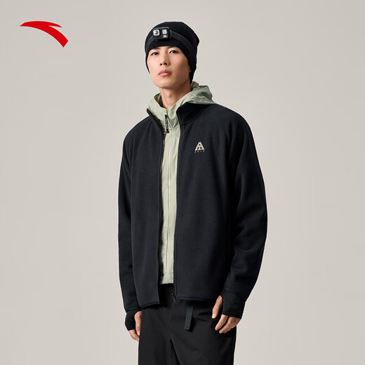 Anta Brother Z's same style fire shell fleece jacket丨Earth Shell 3.0 winter men's lining polar fleece stand-up collar jacket