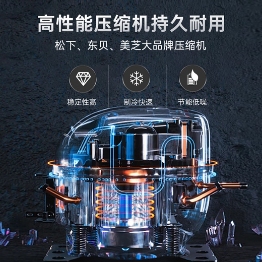 Snowflake Freezer Commercial Large Capacity Full Freezer Household Horizontal Refrigerator and Freezer Dual-purpose Single Temperature Dual Temperature Freezer Ice Cream Display Cabinet Quick Freezer 768 Single Temperature Ultra Digital Display Version | First Class Energy Efficiency | Frost Reduction 95%