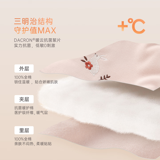 Guaiqi Bear Warm Protective Cotton Baby Girl Padded Antibacterial Ear Protective Baotou Hat Infant and Toddler Going Out Thickened Warm Hat Winter