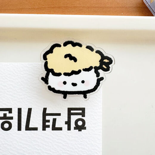 Fruit rice ball sushi brooch INS cute cartoon pin acrylic badge student bag pendant fruit brooch - 1 set - 8 pieces