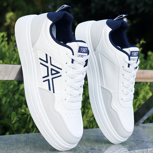 SNGUNY high-end light luxury brand casual shoes men 2025 spring and summer new board shoes men versatile fashionable white shoes men shoes men Songke-9905 white and black 38 (240mm)