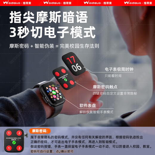 Vitiso Huaqiangbei S10ultra top version smart watch phone card sports watch S11 male and female adult junior high school student Bluetooth new full Netcom official flagship S11Pro black Moss anti-check + WeChat dual open + Douyin search question