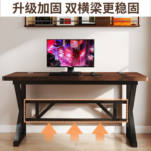 Quanpinwu solid wood computer desk desktop desk long table simple desk student home bedroom e-sports table workbench