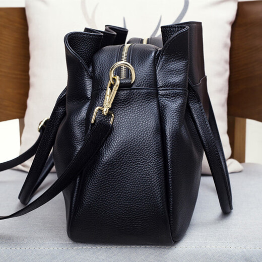 Citicity Bag Damenbeutel High-End-Luxushandtasche große Kapazität 2025 Neue vielseitige One-Shoulder Boston Bag Mom Tasche Schwarz (exquisite Geschenkbox)