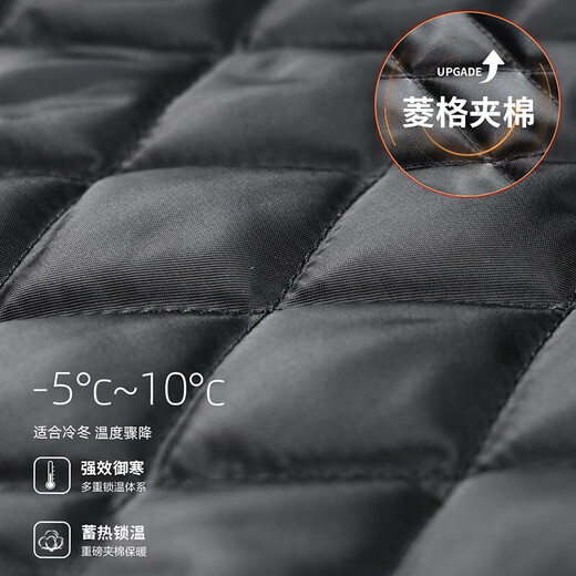 Mark Hua Fei (FAIRWHALE) letter embroidered jacket men's 2025 autumn new simple casual Korean style loose fashion lapel jacket 4006K dark blue thickened quilted 8300350107506 L (175)