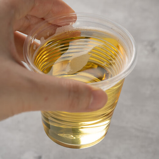 Disposable plastic cup aviation cup drinking water tea beverage food grade outdoor commercial dining cup beer cup 130ml 50 pieces